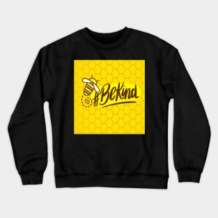 Bee honey summer wasp bumblebee yellow Crewneck Sweatshirt